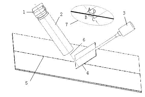 Welding seam measuring method based on micro field depth