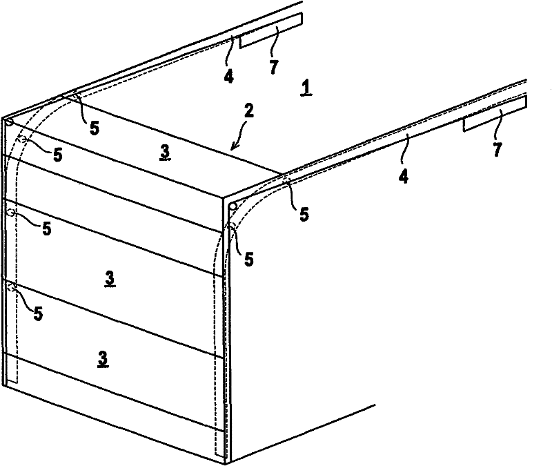 Door comprising drive system