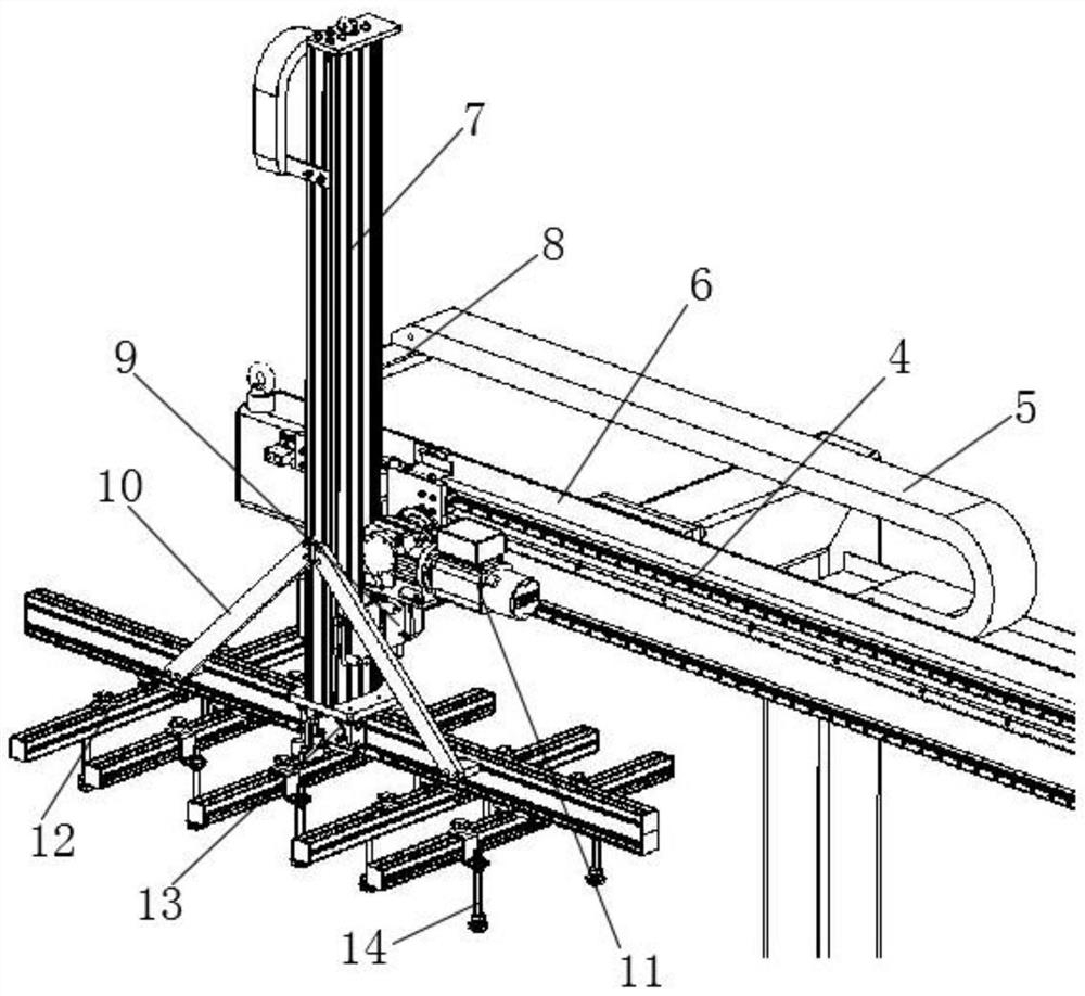 Duplex mechanical hand for refrigerator inner container punching and cutting system