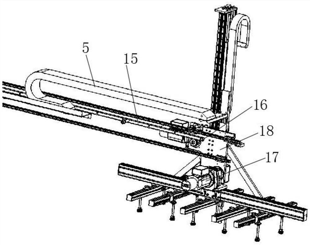 Duplex mechanical hand for refrigerator inner container punching and cutting system