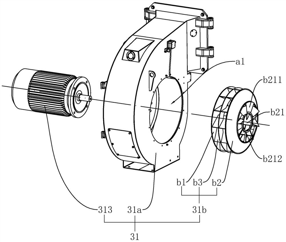 A flue gas return burner