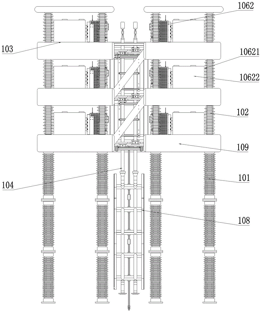 Converter valve assembly and valve tower using the converter valve assembly