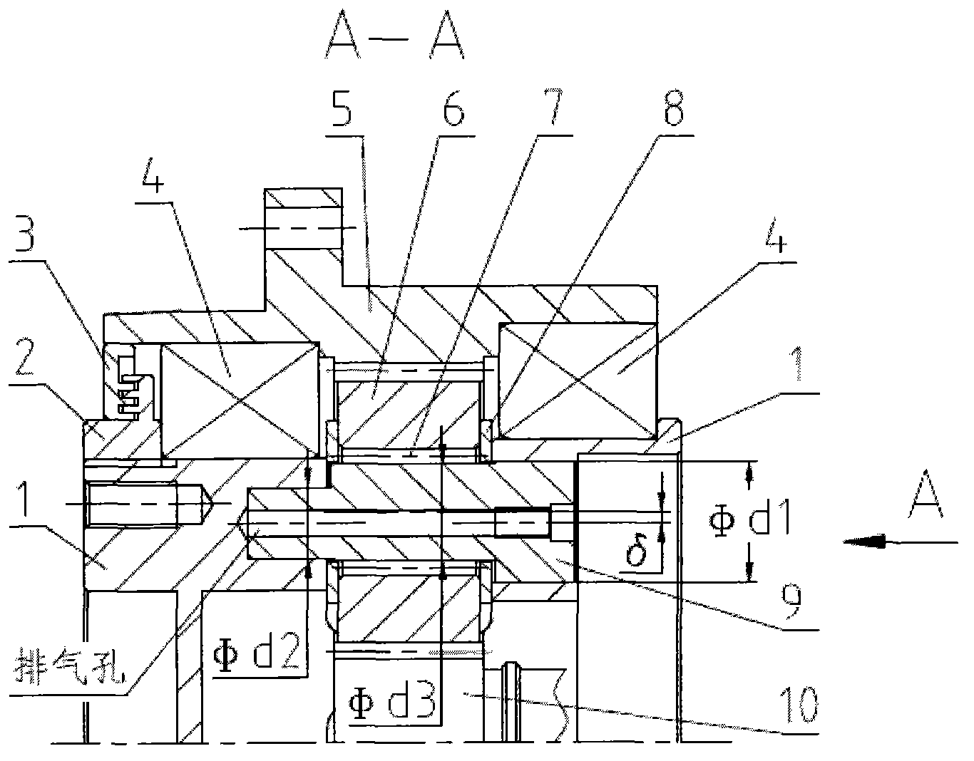 Planetary gear transmission device and assembly method thereof