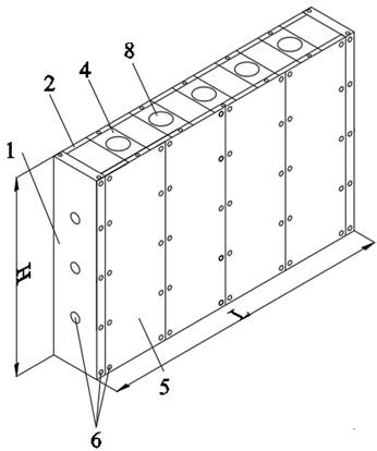 Cast-in-place gypsum hollow wall without removing formwork and construction method thereof