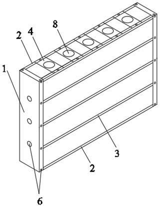 Cast-in-place gypsum hollow wall without removing formwork and construction method thereof