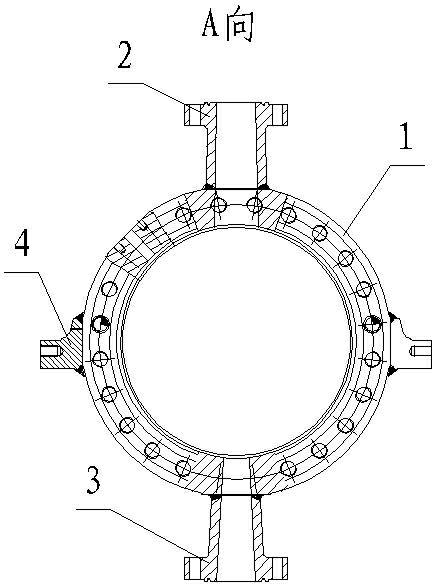 Welding process of heat-resistant steel cylindrical housing