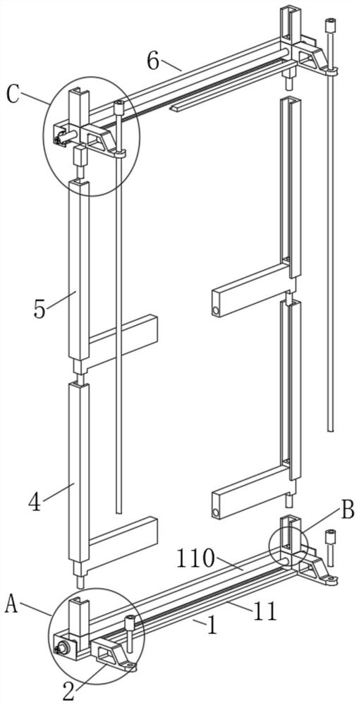 Fabricated building external wall panel construction protection device