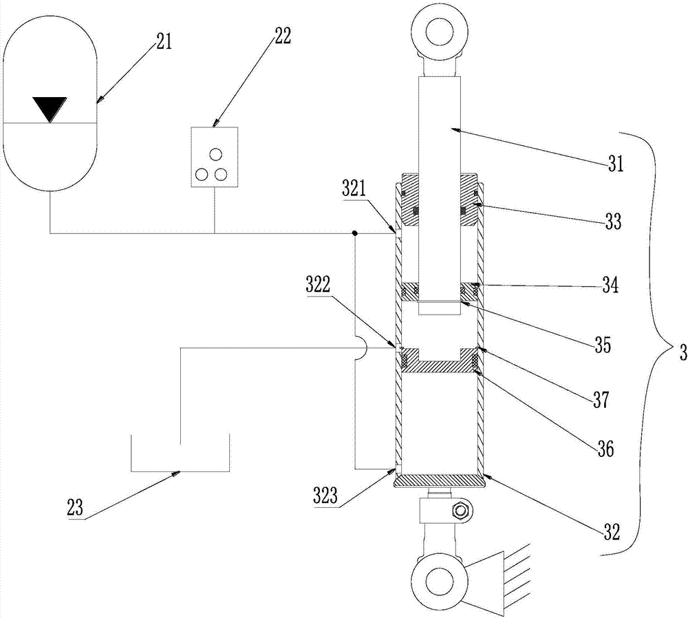 Steering axle linkage system and crane