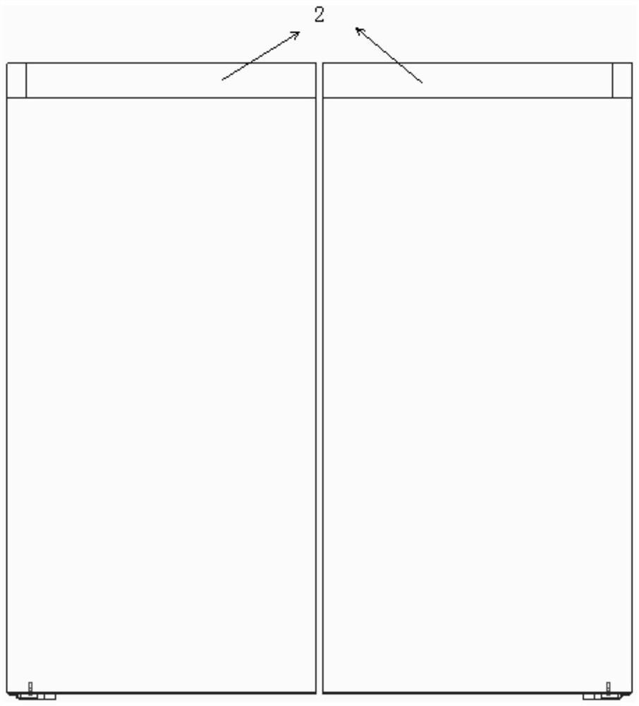 Rotary handle on refrigerator door, control method of rotary handle, refrigerator door structure and refrigerator