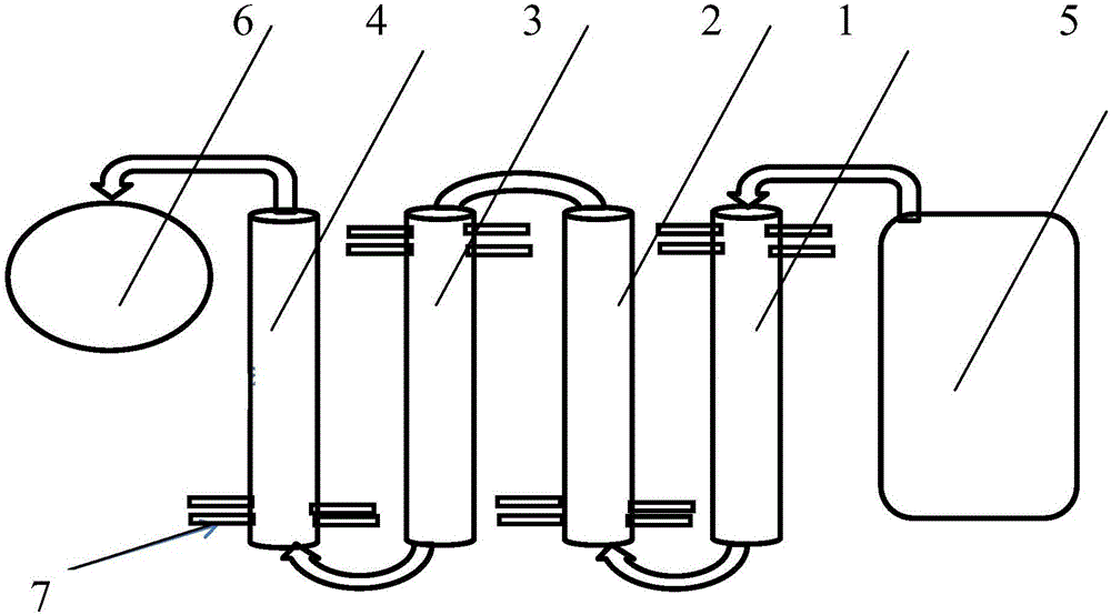 Method and device for preparing spherical silver powder by fractional step method