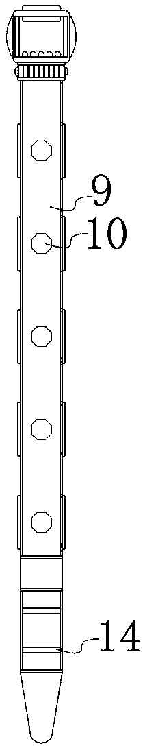 Safety improved grounding holding hoop with good bracing effect