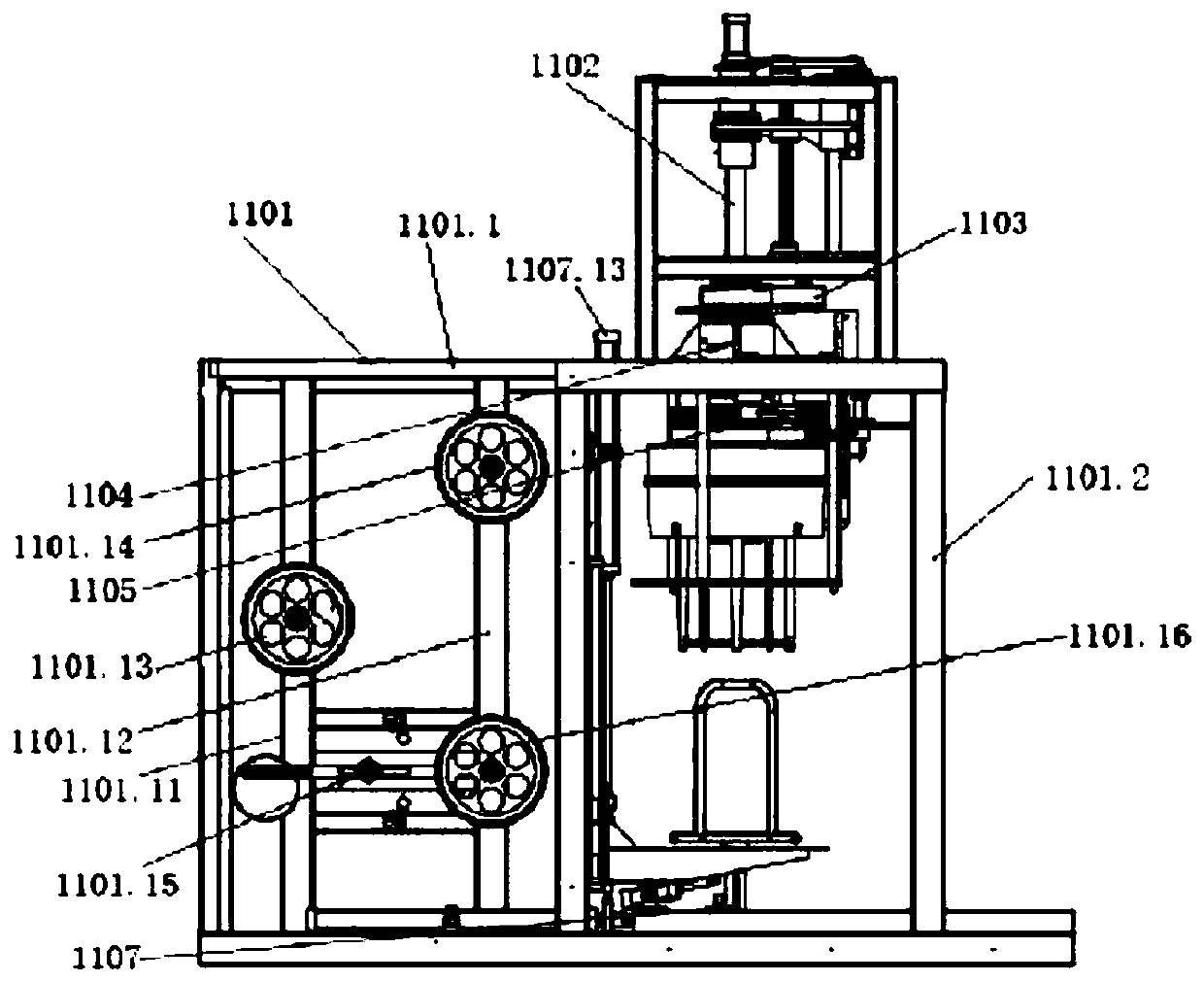 Piano wire winding mechanism for automobile seat system