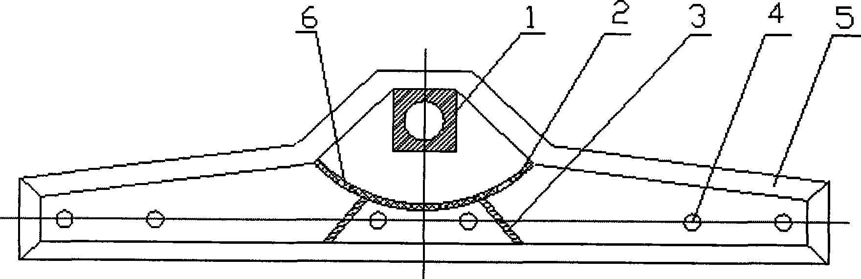 Baffle for special-shaped blank continuous casting machine tundish and preparation method thereof