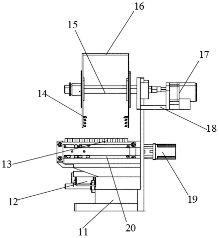 An air shower type quick drying device for food vacuum packaging