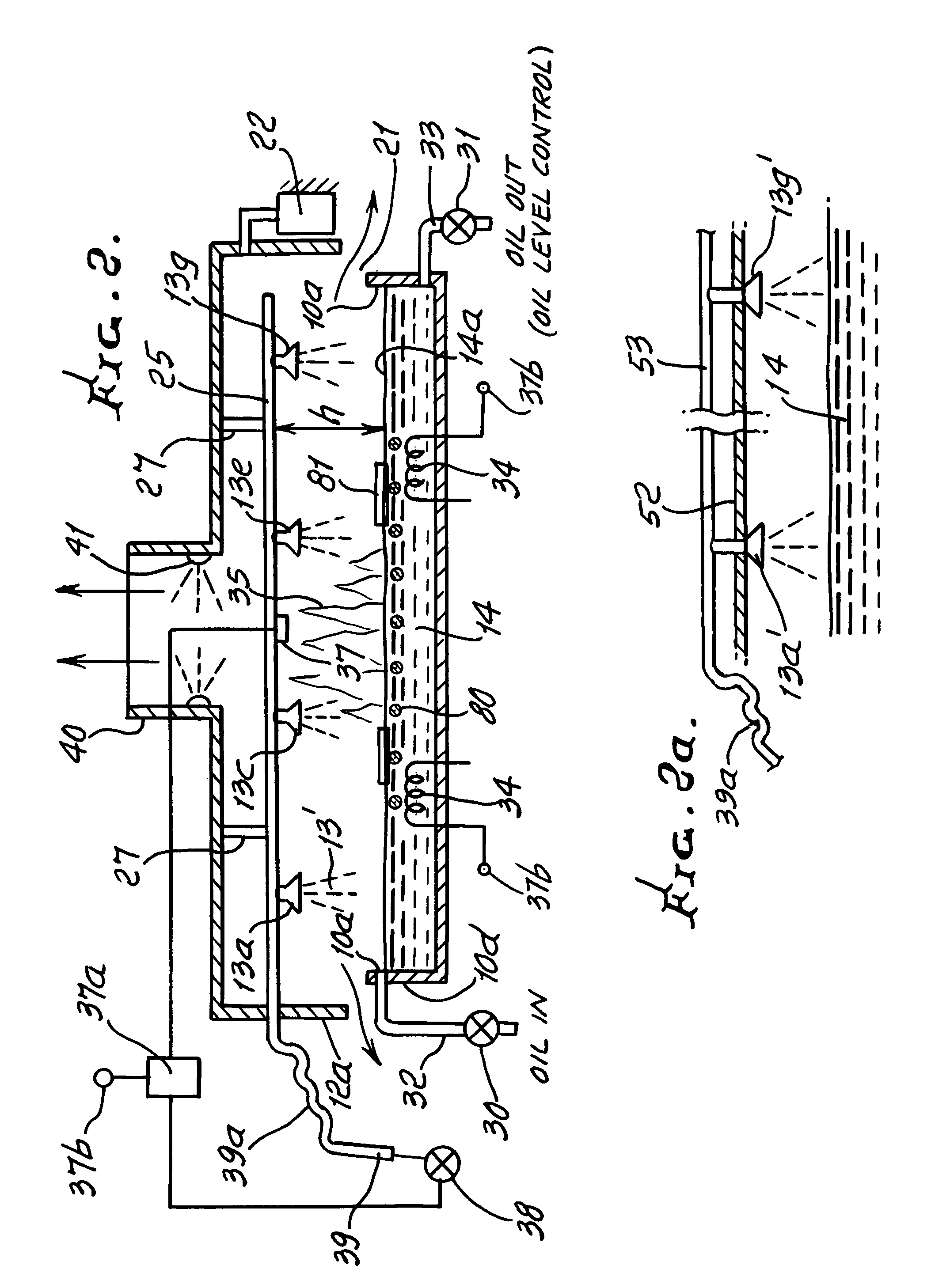 Industrial oil cooker fire protection system