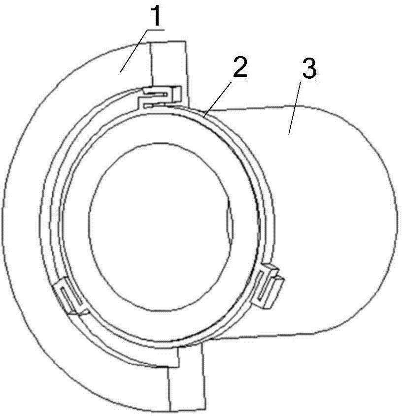 Supporting structure for coaxial light-small type reflecting mirror with high thermal stability