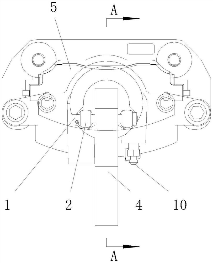 Brake caliper with hand brake