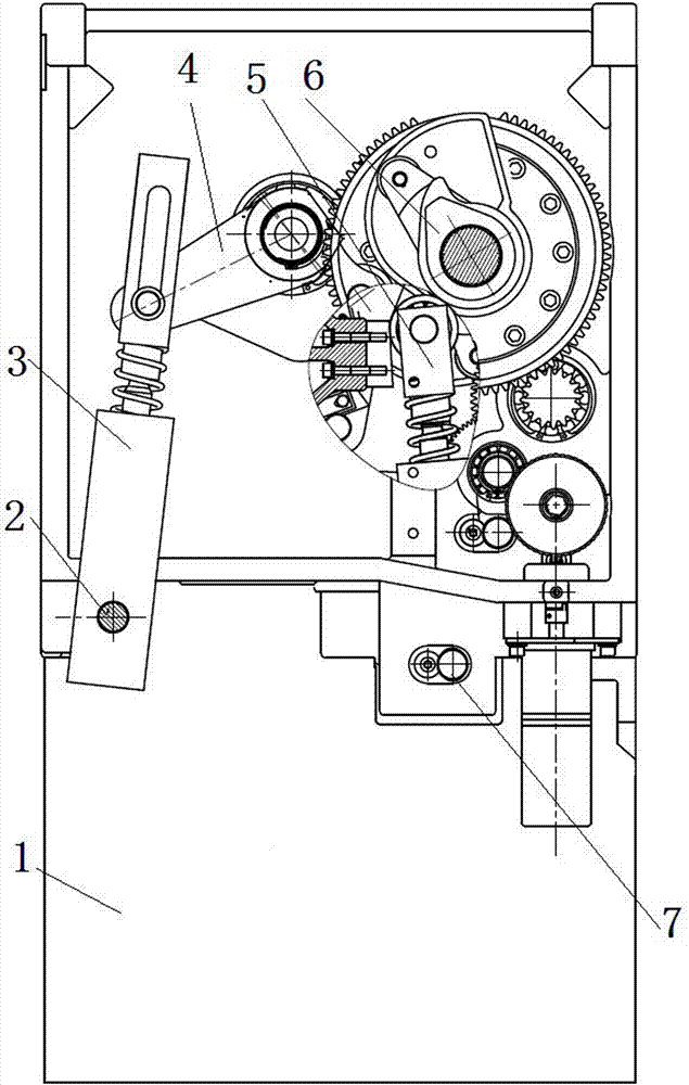 A spring operating mechanism