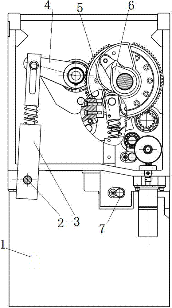 A spring operating mechanism