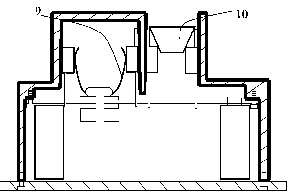 Fastening method for heating electronic device and radiating device