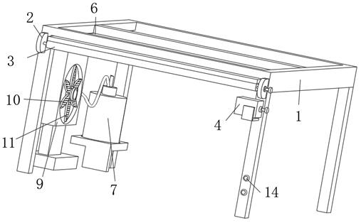 Sunshade device of green building