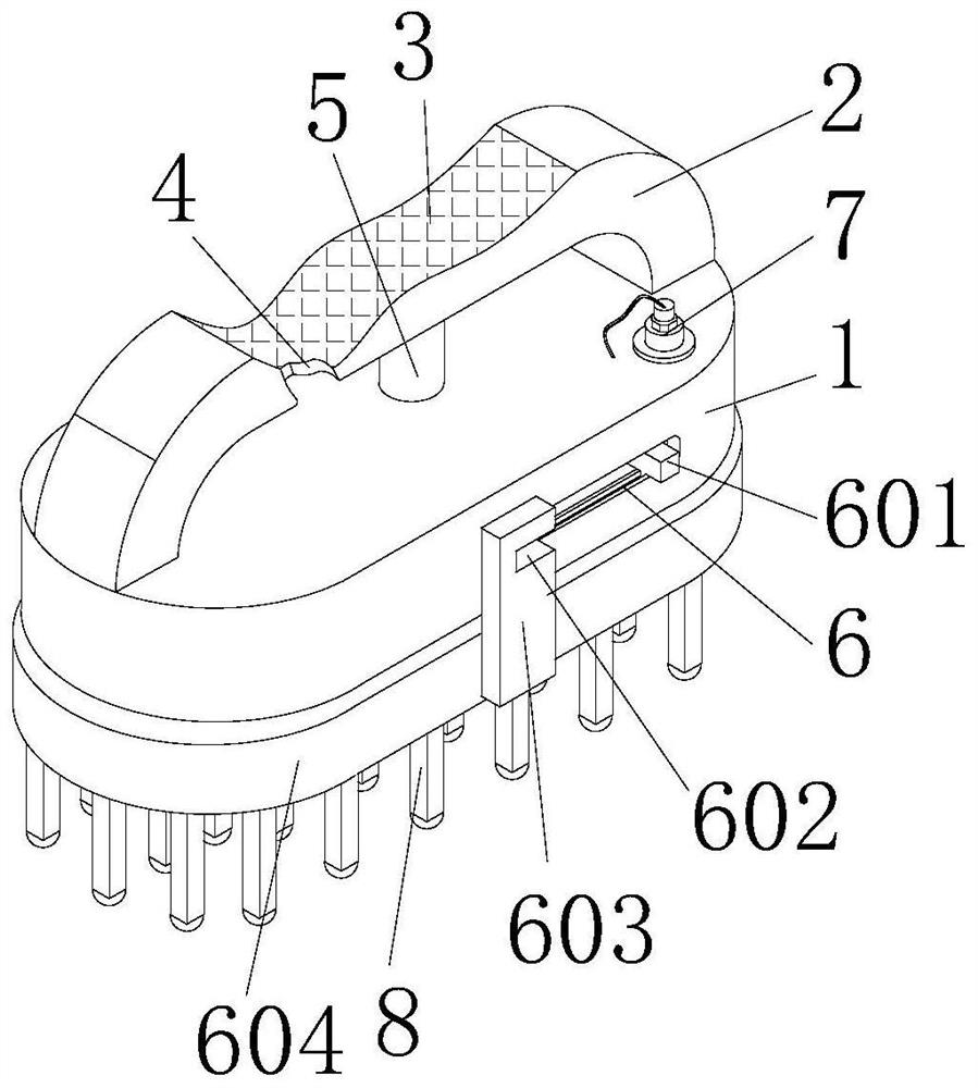 Long-hair dog hair combing comb