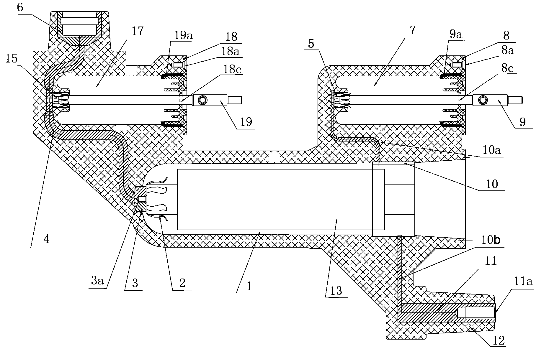 Integrally cast solid insulation fuse device