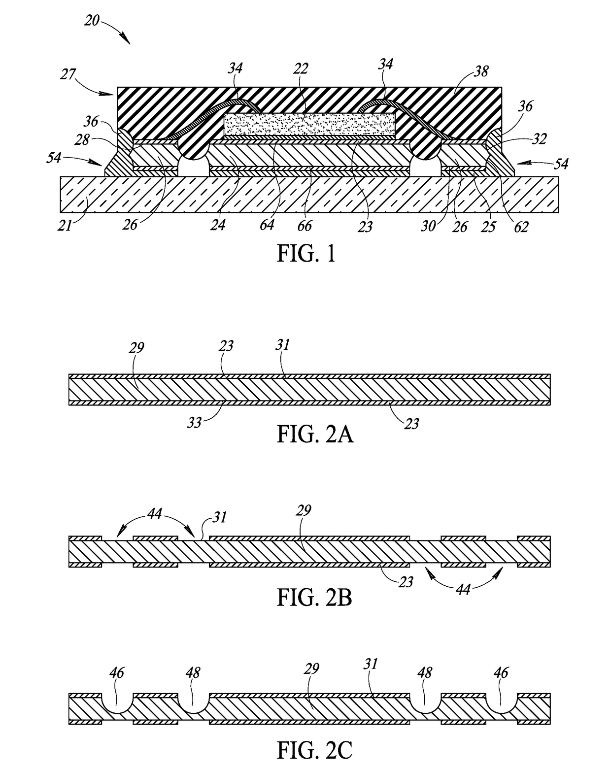 Leadframe package with side solder ball contact and method of manufacturing