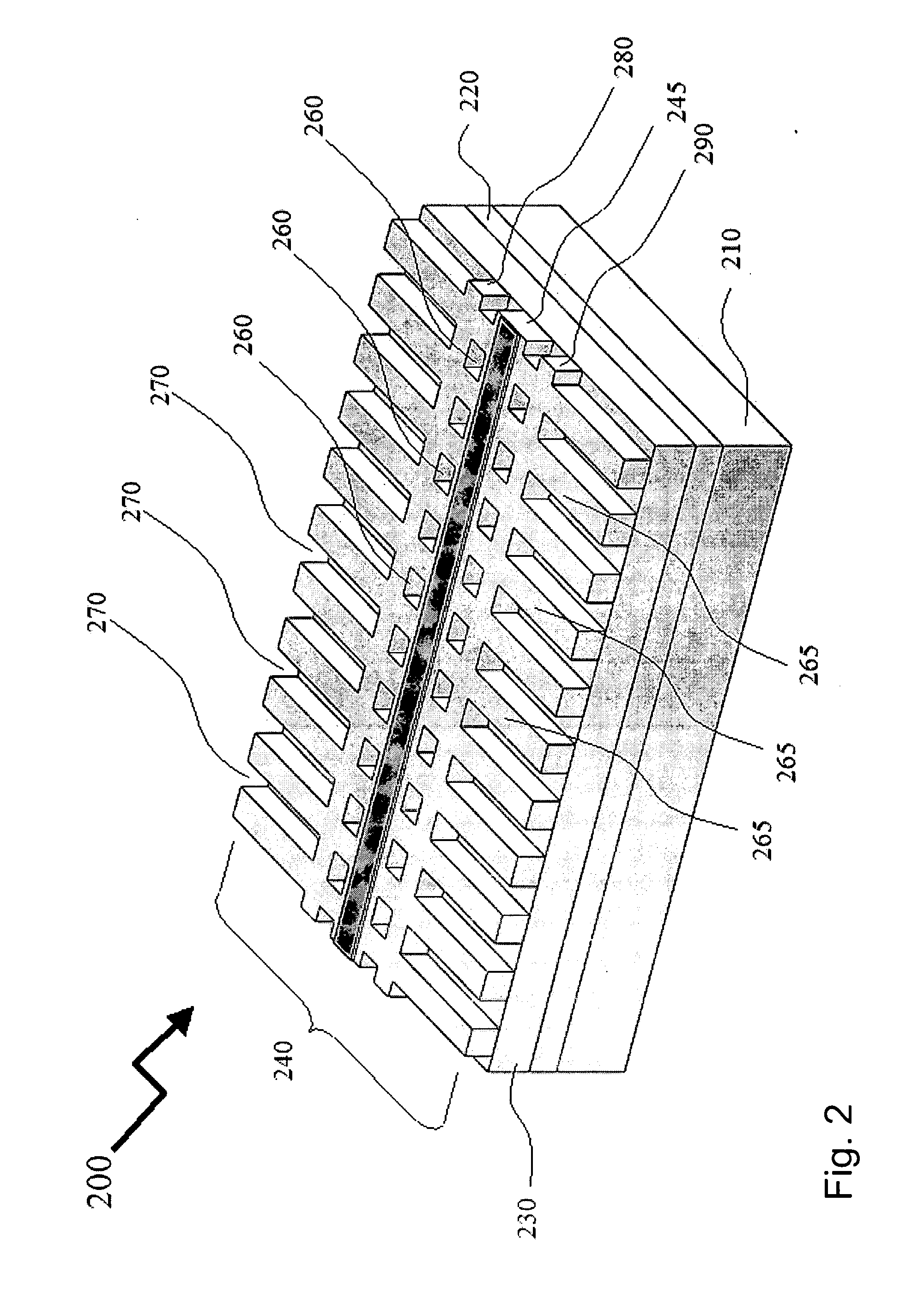 Coupling-enhanced surface etched gratings