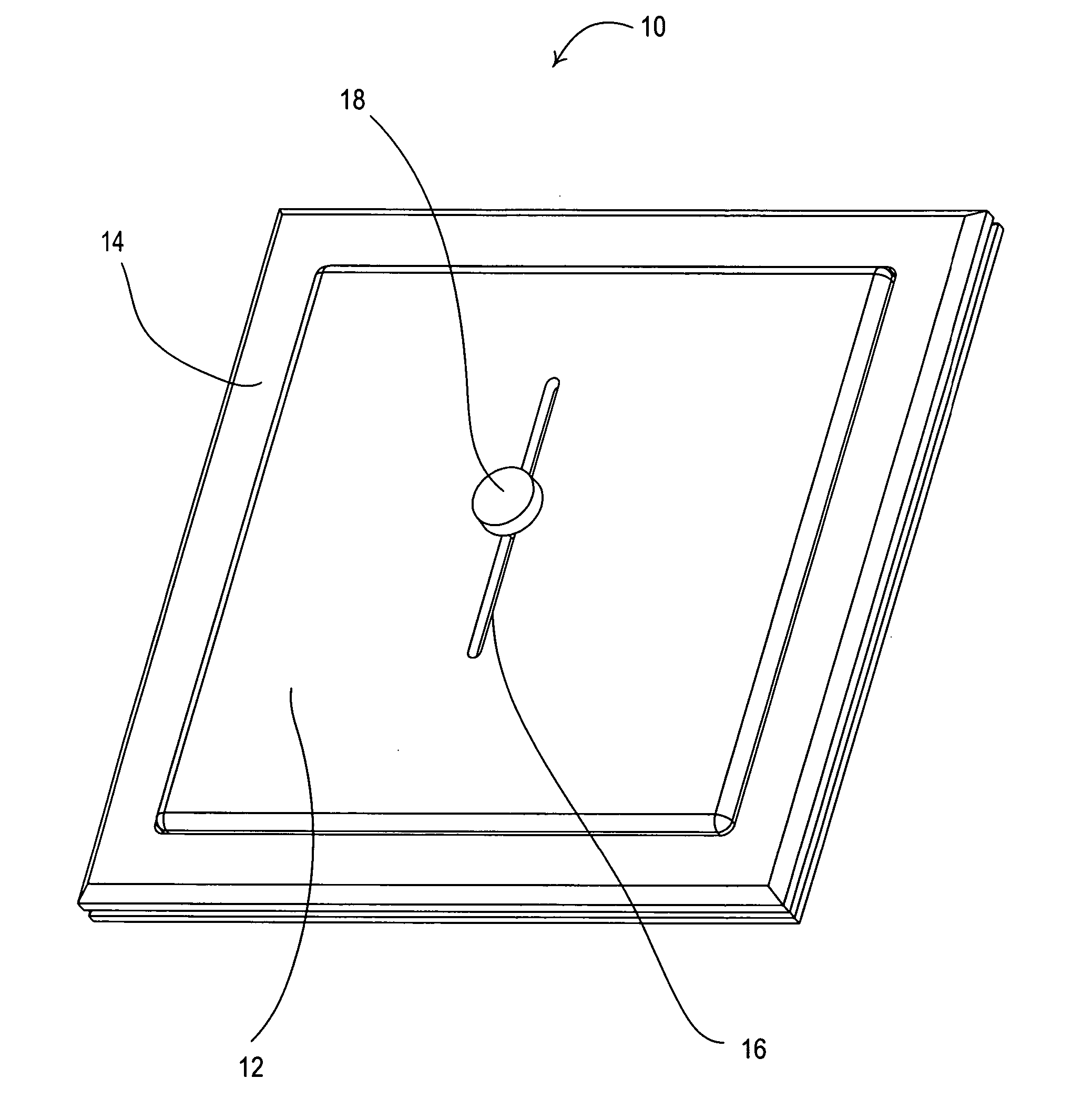 Lighting control having a captured offset linear guide system