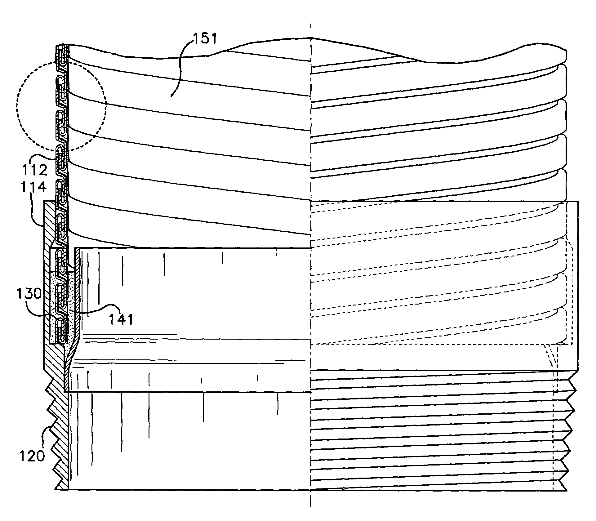 Flexible metal hose assembly and method of making the same