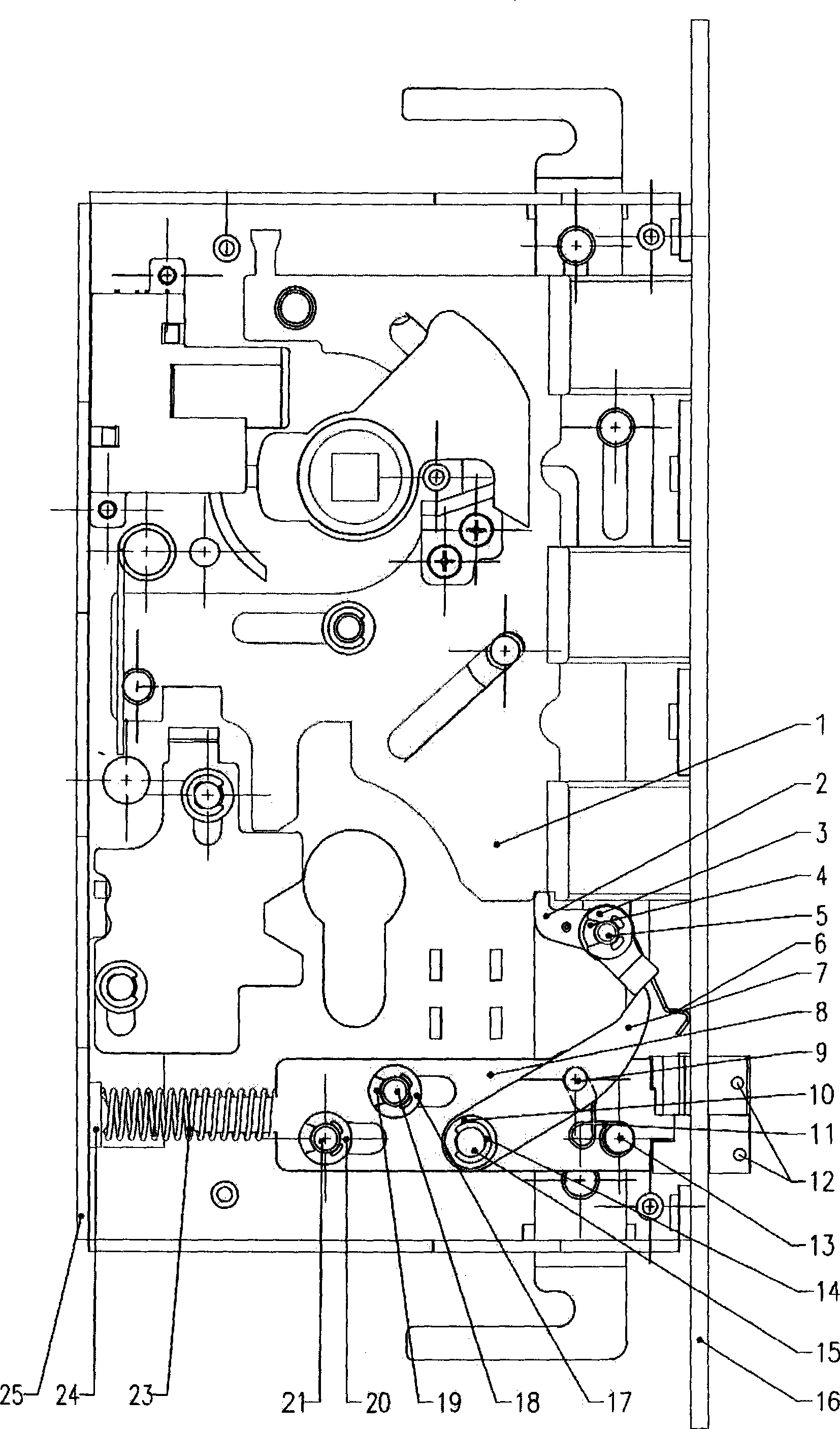 Trigger mechanism capable of implementing automatic popup of main lock tongue