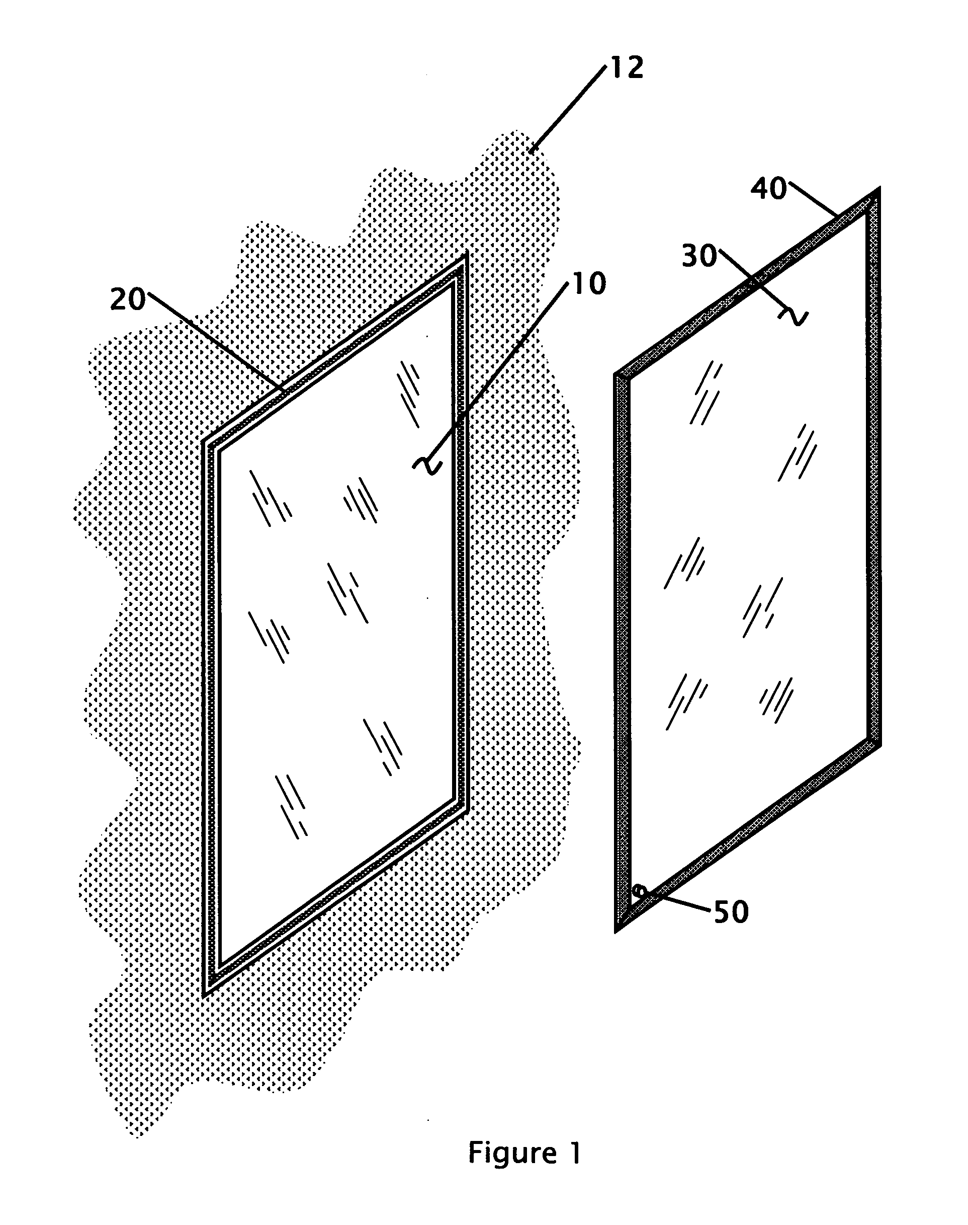 Secondary window with vacuum valve and alarm