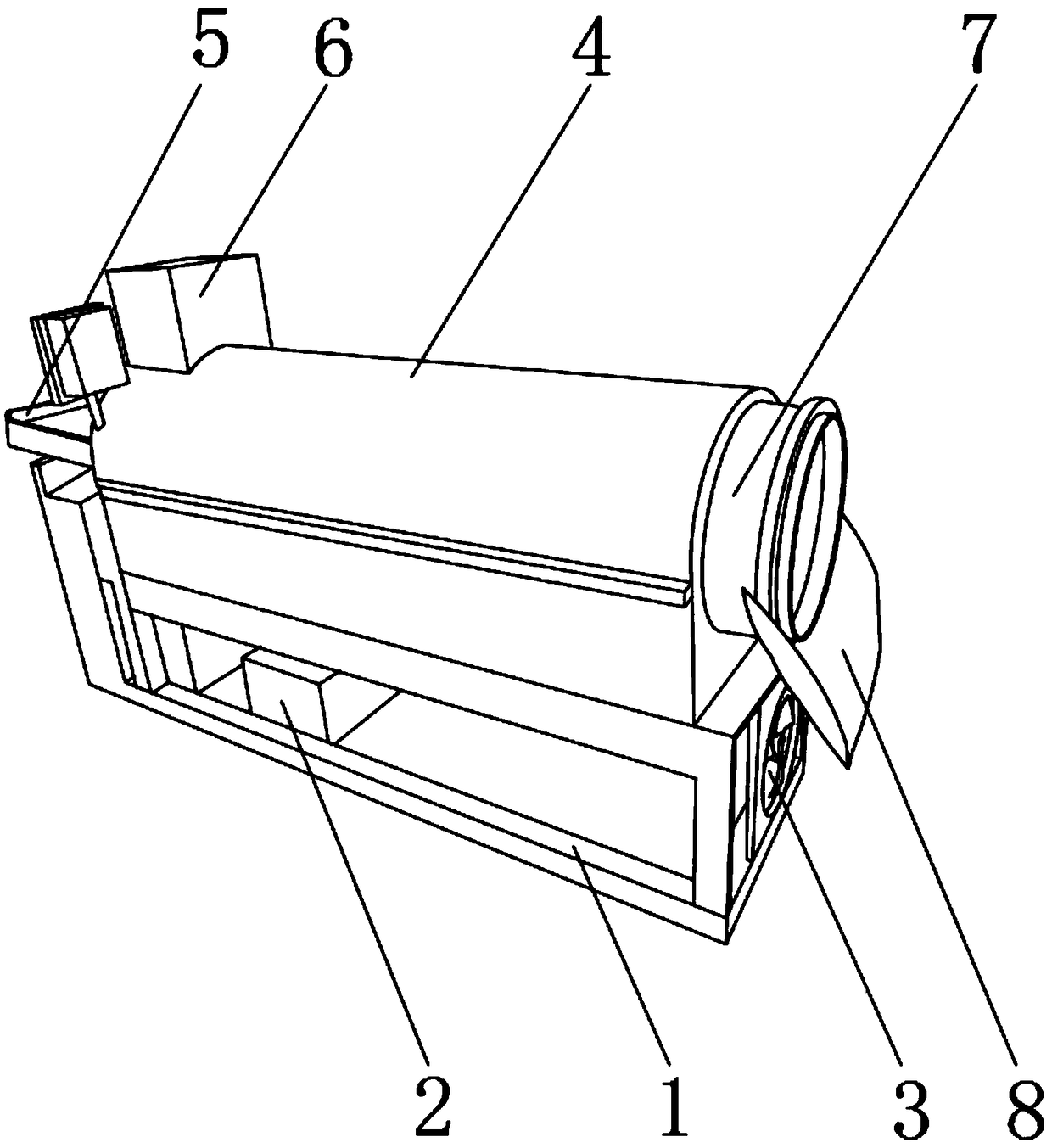 Tea leaf fixation machine