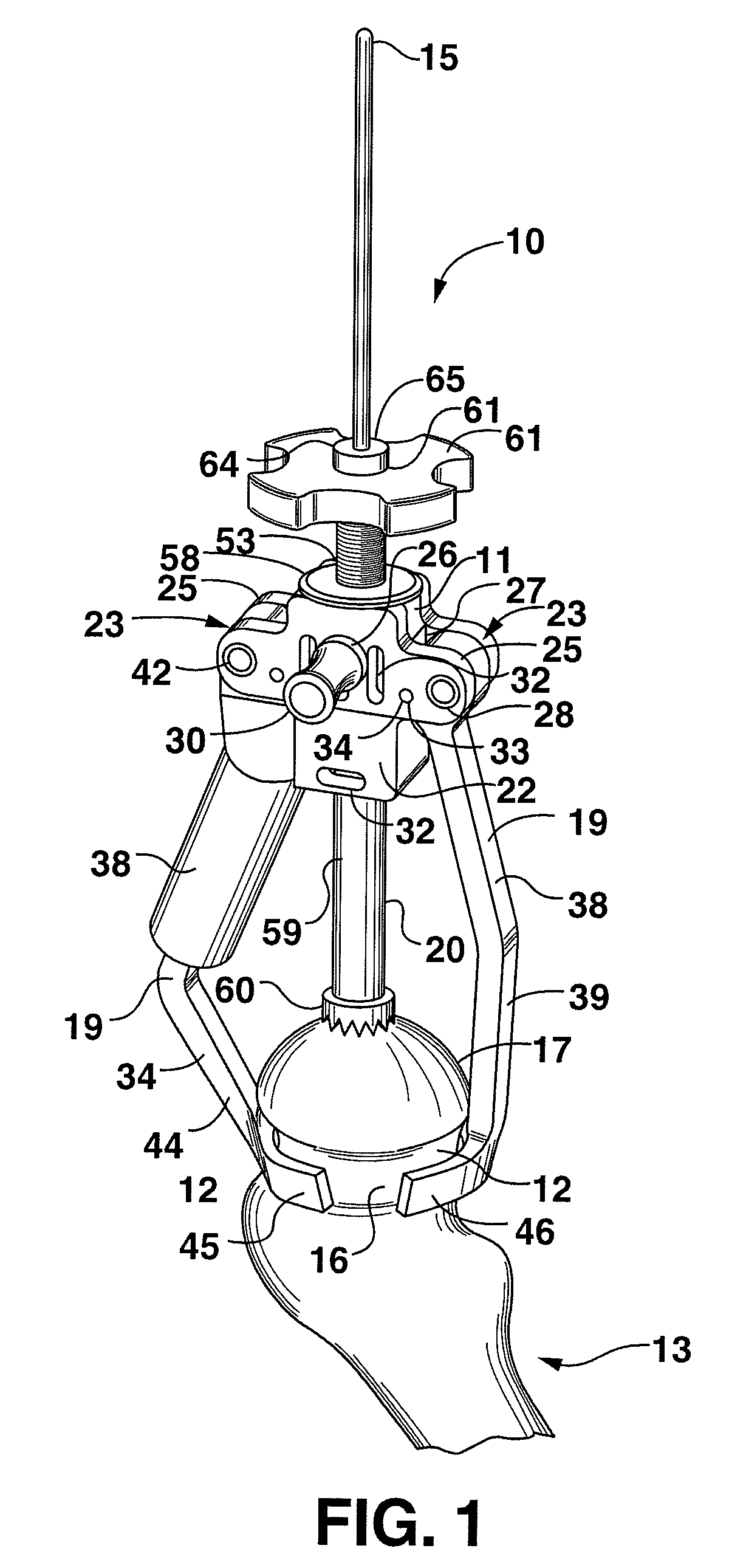 Guide clamp for guiding placement of a guide wire in a femur