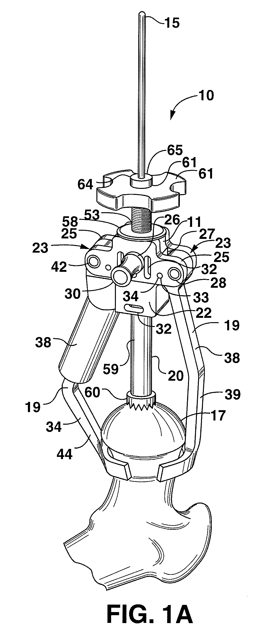 Guide clamp for guiding placement of a guide wire in a femur