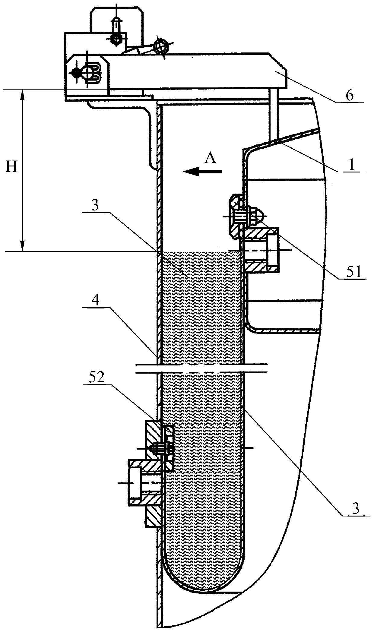 Floating roof type diaphragm structure, detection method thereof, and liquid level calibration method of backpressure water