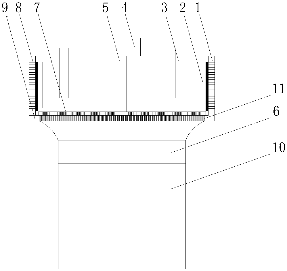 Front-end filtering device of filter