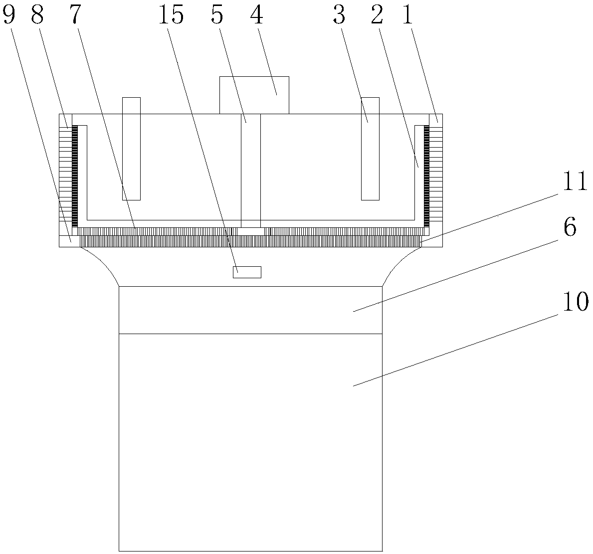 Front-end filtering device of filter