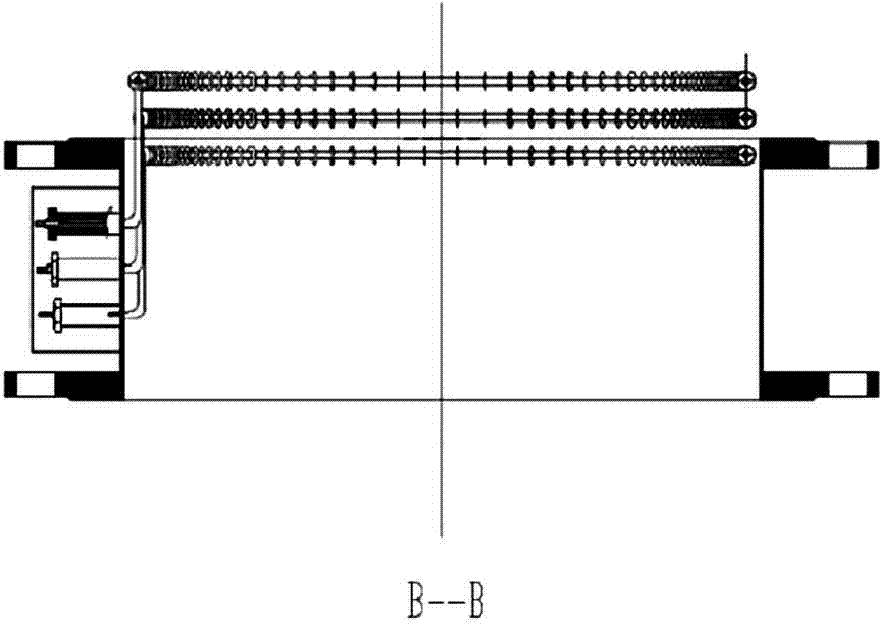 A urea scale removing device used for a bottom tail tube of a flue gas denitration urea pyrolyzing furnace