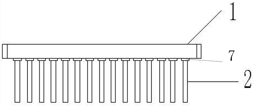 Ceramic adapter plate used for mounting large-size ceramic tube shell