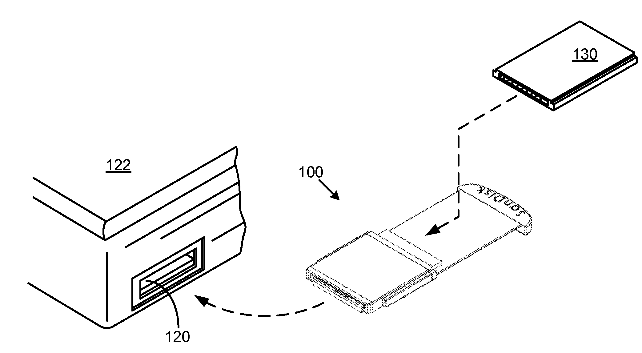 Method of adapting an expresscard slot for smaller form factor memory compatibility