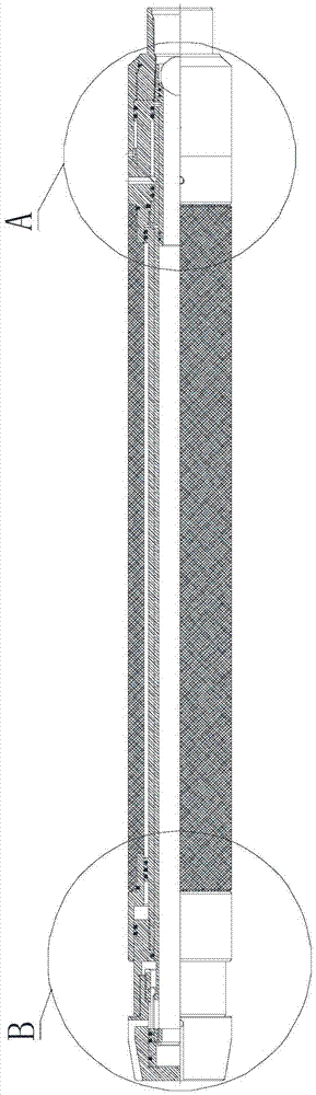 Cement retention pipe column and cement squeezing and injecting tool