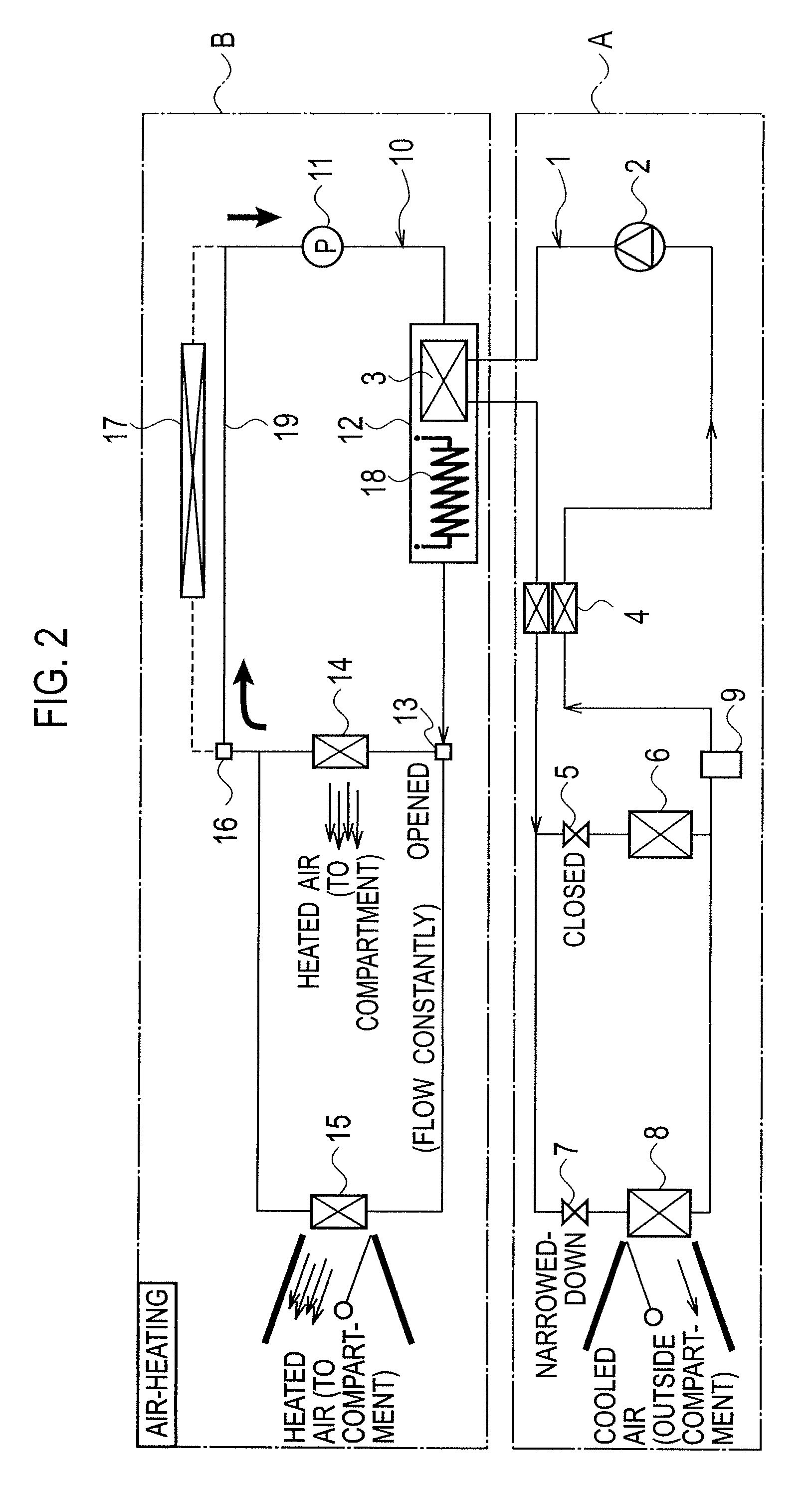 Air conditioning system for vehicle