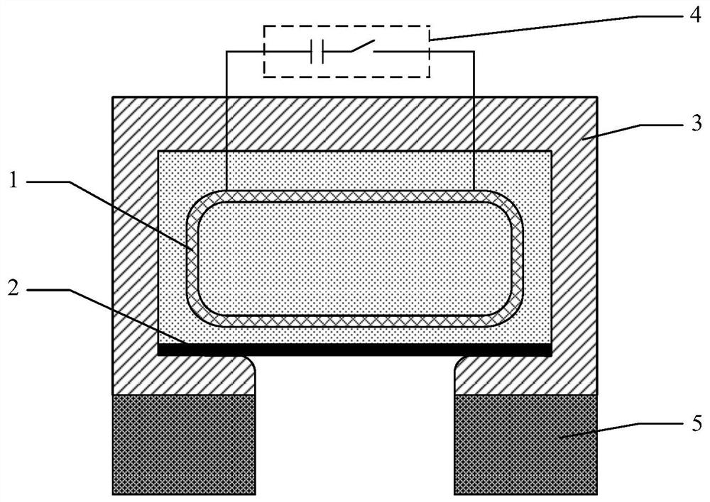 Electromagnetic forming device and forming method based on conductive channel