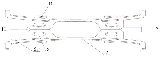 Disc brake braking leaf spring