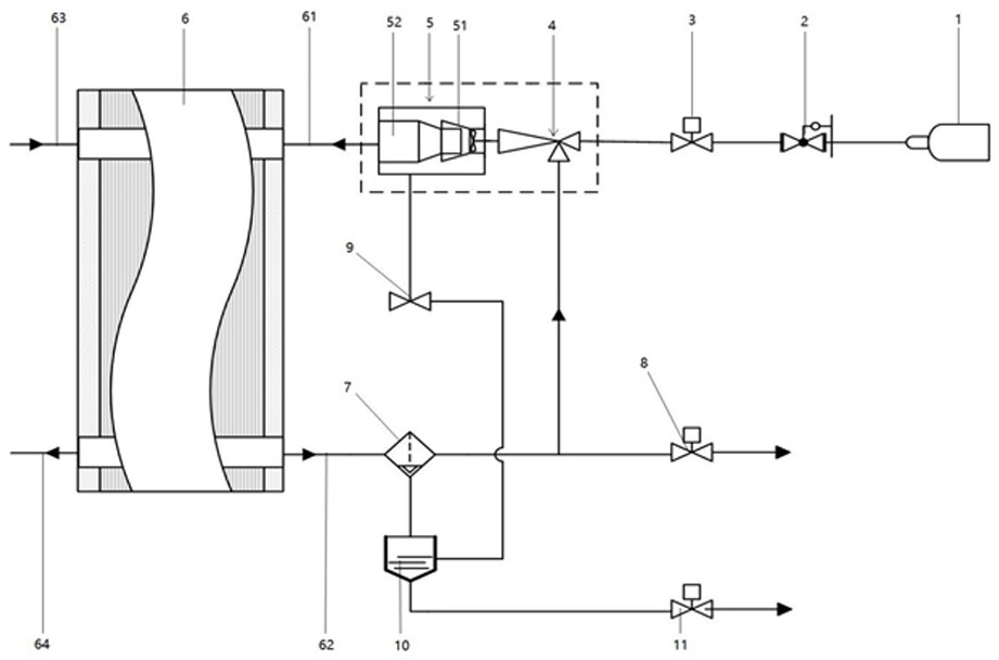 Water distribution device, fuel cell system and water distribution method of fuel cell system