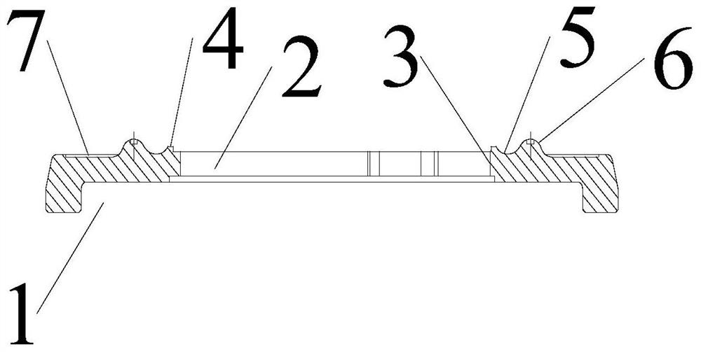 Wafer fixing ring as well as preparation method and application thereof