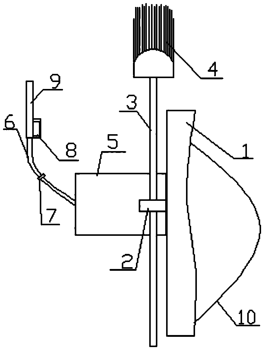 Backpack forest fire treatment device