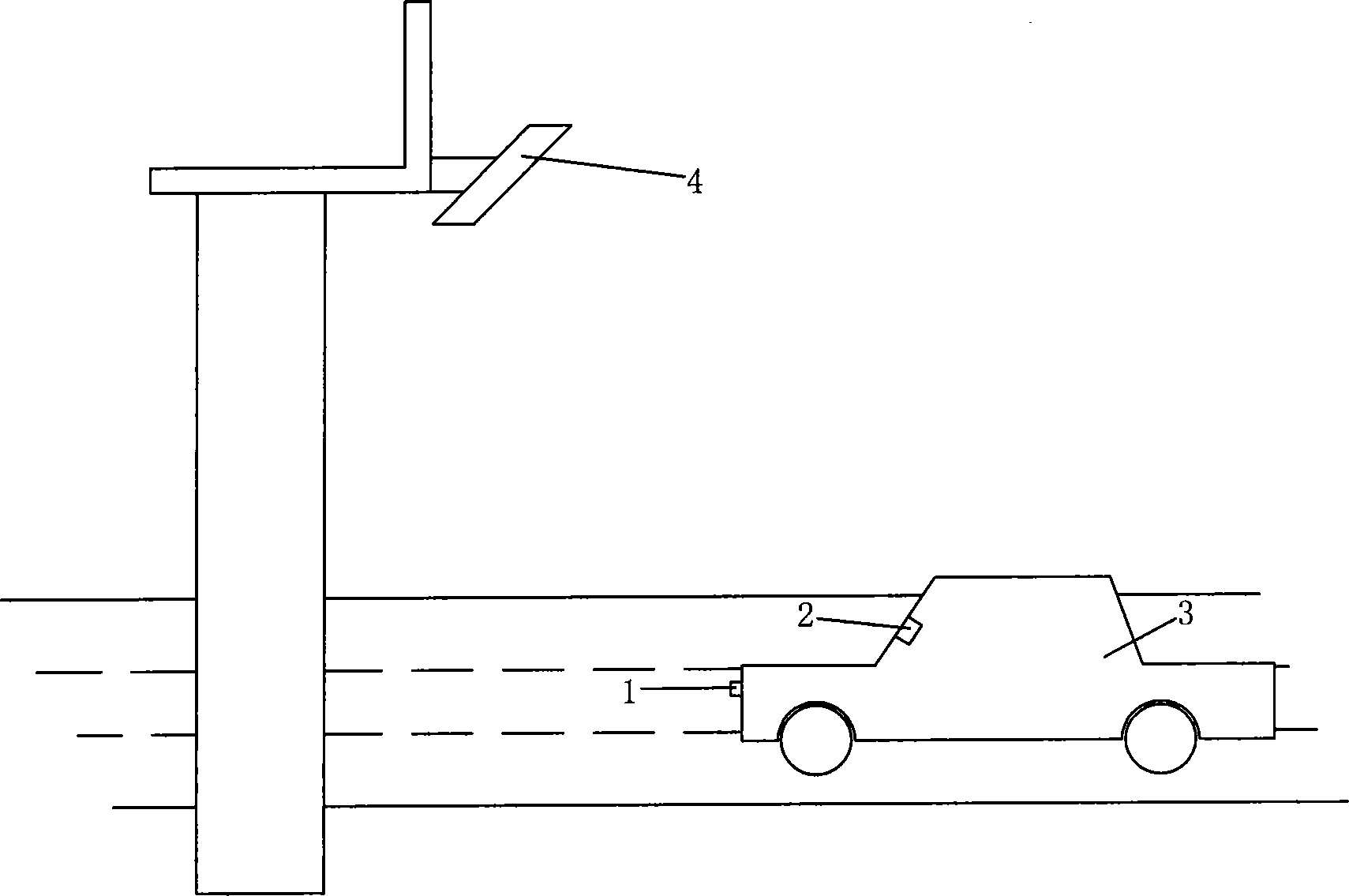 Vehicle mounted highway network toll collection equipment and application method thereof